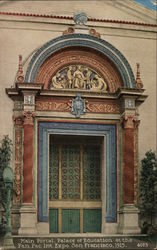 Main Portal Palace of Education Postcard