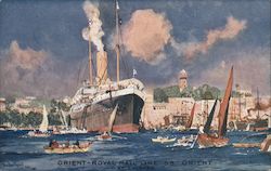 Orient - Royal Mail Line - SS Orient Postcard