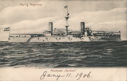 Marina Argentina: Acorazado "Garibaldi" Navy Postcard Postcard Postcard