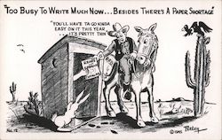 Too Busy to Write Much Now... Postcard