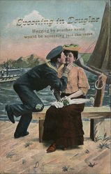 Spooning in Douglas Postcard