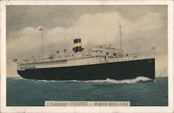 Steamship COAMO - Porto Rico Line Postcard