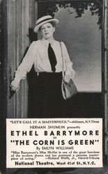 Ethel Barrymore in "The Corn is Green" Postcard