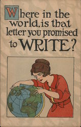 Where in the World is that Letter You Promised to Write? Postcard