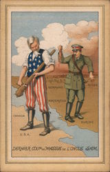 Dernier Coup de Massue de L'Oncle Sam Postcard