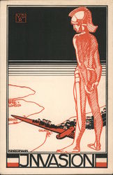 German Invasion of England During WWI Postcard