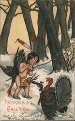 Thanksgiving Greetings Postcard