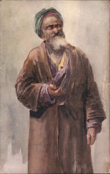 Painting of Turkish Man Postcard