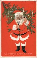 Just Because it's Christmas Fade Away Postcard