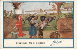 Greetings From Belgium - Melotte Cream Separator Postcard