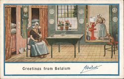 Greetings From Belgium - Melotte Cream Separator Postcard