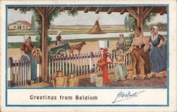 Greetings From Belgium - Melotte Cream Separator Postcard