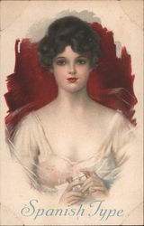 Spanish Type, Djer-Kiss Rouge and Face Powder Compacts Trade Card