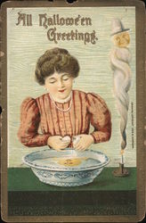 All Halloween Greetings Postcard