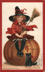 Halloween Greetings Frances Brundage Postcard Postcard Postcard