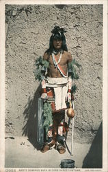 Santo Domingo Buck in Corn Dance Costume. Postcard