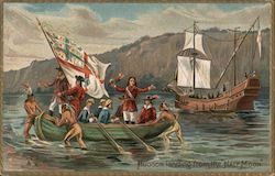 Hudson Landing From the "Half Moon" Postcard