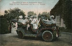 First Prize at Spokane Automobile Show Postcard
