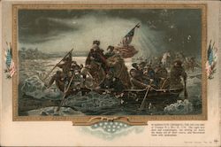 Washington Crossing the Delaware Postcard
