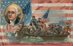 Washington Crossing the Delaware, Dec. 25, 1776 Postcard
