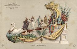 Float - Lohengrin, Hudson-Fulton Celebration Commission Postcard