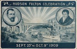 Hudson Fulton Celebration Sept 25th to Oct. 9th 1909 Postcard