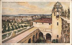 View From A Spanish Balcony Looking Toward the Sea Postcard