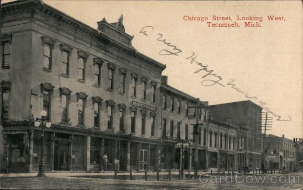Chicago Street looking West Tecumseh Michigan