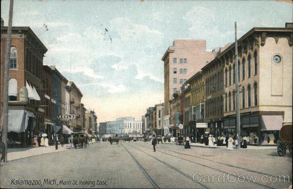 Main Street looking East Kalamazoo Michigan