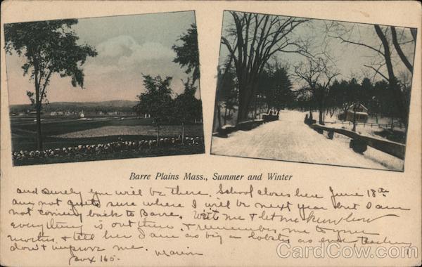 Summer and Winter Barre Plains Massachusetts