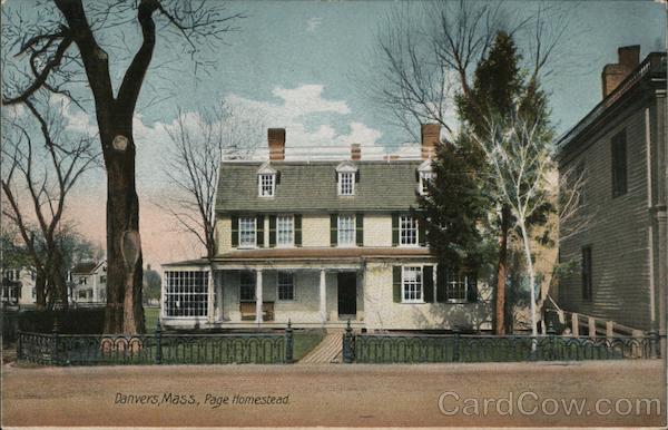 Page Homestead Danvers Massachusetts