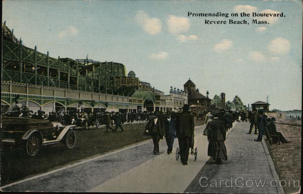 Promenading on the Boulevard Revere Beach Massachusetts