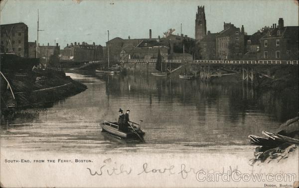 South End From the Ferry Boston Massachusetts