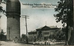 Training School and Stand Tower Postcard