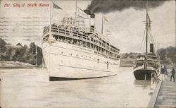 Str. City of South Haven Steamers Postcard Postcard Postcard