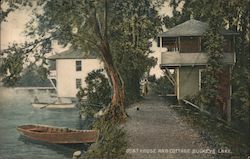 Boat House and Cottage Buckeye Lake, OH Postcard Postcard Postcard