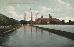 Waterworks Pumping Station Detroit, MI Postcard Postcard Postcard