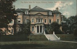 The Alpha Delta Phi House - Amherst College Postcard