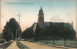 Catholic Church Bridgewater, MA Postcard Postcard Postcard