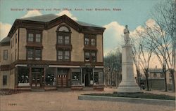 Soldiers' Monument and Post Office Postcard