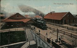 The Depot Attleboro, MA Postcard Postcard Postcard