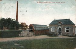 Pumping Station Fall River, MA Postcard Postcard Postcard