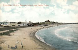 Panoramic View of Nantasket Beach From Pacific House Postcard