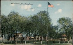 The Common Mansfield, MA Postcard Postcard Postcard