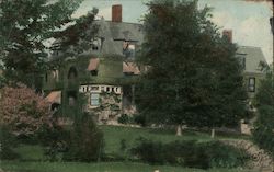 Residence of Gov. Eben, South Draper Hopedale, MA Postcard