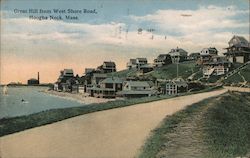 Great Hill from West Shore Road Houghs Neck, MA Postcard Postcard Postcard