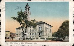 City Hall - Center of City Postcard