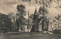 Houghton Memorial Chapel - Wellesley College Massachusetts Postcard Postcard Postcard