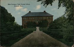 Main Entrance, State Normal School Postcard