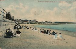 Scene on the Beach Postcard